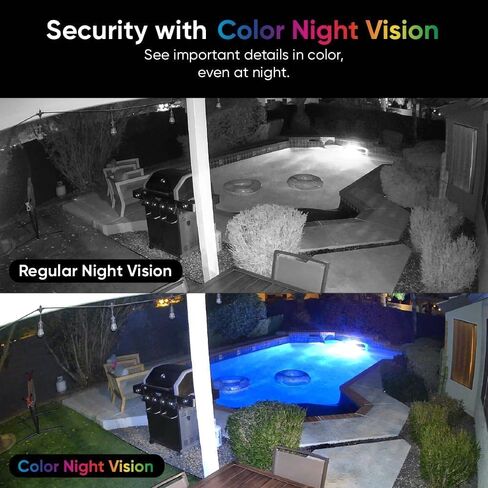 كاميرا WYZE Cam Pan v3، داخلية/خارجية IP65-Rated 1080p Pan/Tilt/Zoom Wi-Fi Smart Home Security Camera مع رؤية ليلية ملونة، صوت ثنائي الاتجاه، متوافق مع Alexa وGoogle Assistant (متجدد) in Kuwait