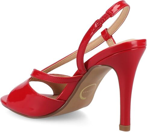 Journee Womens cushioned footbed and Varra Faux Leather Stiletto Heels in Saudi Arabia