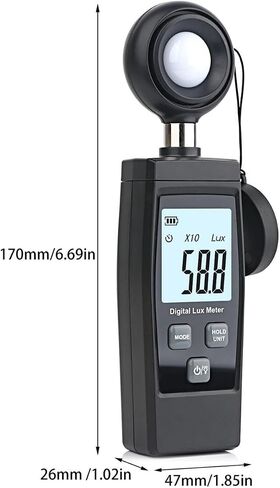 Lux Meter Handheld Lux ​​Meter Digital Photometer Range 200000 Lux Lux Sensor in Saudi Arabia