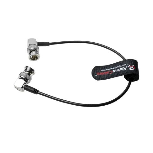 كابل Alvin's Cables SDI، 30 سم|1 قدم من الزاوية اليمنى إلى الزاوية اليمنى رفيعة للغاية 75Ω كابل محوري لسوني كانون باناسونيك HD|4K 6G-SDI كاميرا فيديو لنقل الفيديو، أحمر in Kuwait