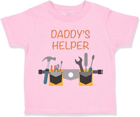 Cute Rascals Toddler T-Shirt Daddy's Helper Dad Father's Day Awesome Dad Boy & Girl Clothes in Saudi Arabia