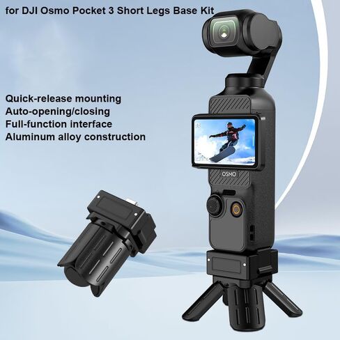 حامل ثلاثي القوائم مثبت لـ DJI Pocket 3 كاميرا Gimbal مثبت سطح المكتب حامل ثلاثي القوائم مع منفذ شحن كامل الوظائف من النوع C in Kuwait