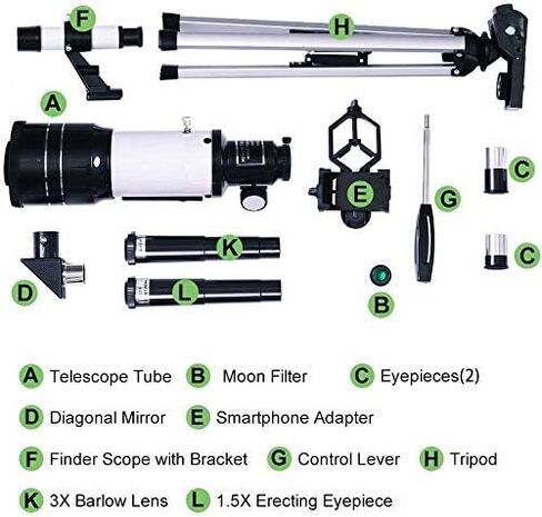 Astronomical Telescope,70mm Astronomical Telescope F30070 150X Zoom HD Monocular with Tripod w/Clip Kit for Adult Bird Watching Outdoor Travel Sightseeing in Saudi Arabia