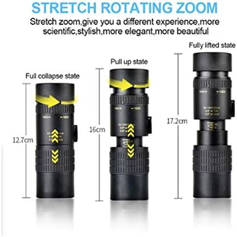 Monocular Telescopes, 4K 10-300X40mm Super Telephoto Zoom Monocular Telescope for Adult Bird Watching Outdoor Travel Sightseeing in Saudi Arabia