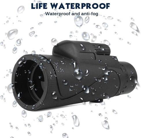 High Power Binoculars, 40x60 HD Clear Dual Focus Monocular Telescope, Waterproof Fogproof Shockproof Monocular for Bird Watching Camping Hiking Camping in Kuwait