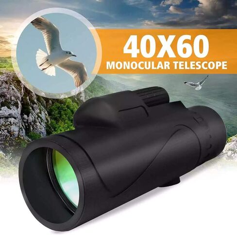 High Power Binoculars, 40x60 HD Clear Dual Focus Monocular Telescope, Waterproof Fogproof Shockproof Monocular for Bird Watching Camping Hiking Camping in Kuwait