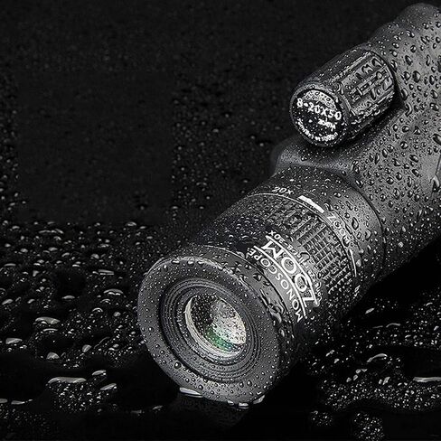Monocular Telescope, 8-20x50 Monocular Telescope, High Power Zoom BAK4 Prism Lens Monocular Compact HD Life Waterproof Monocular with Smartphone Adapter for Adult Bird Watching Outdoor in Saudi Arabia