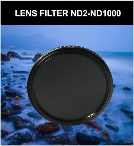 فلتر ممتاز ذو كثافة محايدة متغيرة (ND2-ND1000) متوافق مع كاميرا Sony Alpha 7R V (72 مم) in Saudi Arabia