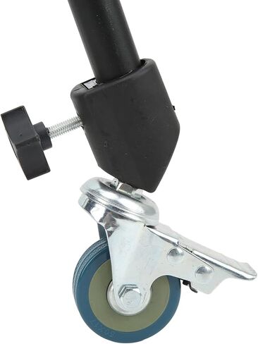 Zerodis Light Stand Casters Booms & Stands مجموعة عجلات العجلات مع الفرامل وشظايا القفل لمجموعة قفل التثبيت المزدوج للحوامل الثلاثية للضوء والتصوير الفوتوغرافي in Kuwait