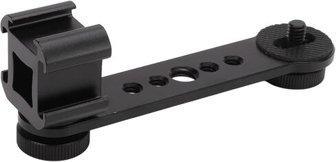 Zerodis حامل الأحذية الباردة مثبتات محول عدة سبائك الألومنيوم حامل قوس تمديد حامل تصميم مجوف Monopod مثبت لضوء LED ميكروفون الحذاء البارد الثلاثي (أسود) in Kuwait