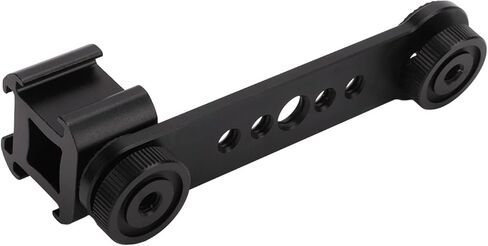 Zerodis حامل الأحذية الباردة مثبتات محول عدة سبائك الألومنيوم حامل قوس تمديد حامل تصميم مجوف Monopod مثبت لضوء LED ميكروفون الحذاء البارد الثلاثي (أسود) in Kuwait