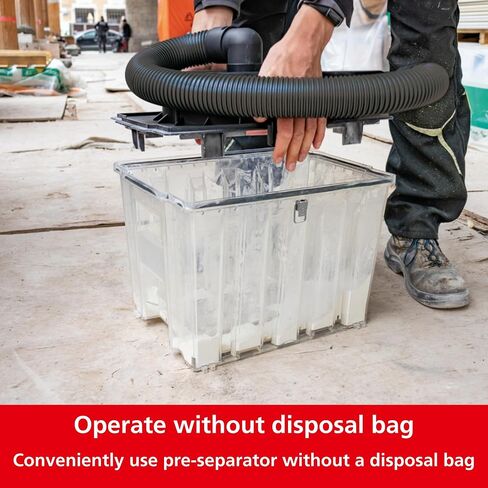 Starmix Dustfixx AS 25 Pre-Separator - 6.6 gallon/25L - Adds Capacity for all Starmix Vacuums - Extends Vacuum Filter and Replacement Bag Life - Improves Suction Power - 99% Separation Rate, 103402 in Kuwait