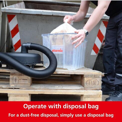 Starmix Dustfixx AS 25 Pre-Separator - 6.6 gallon/25L - Adds Capacity for all Starmix Vacuums - Extends Vacuum Filter and Replacement Bag Life - Improves Suction Power - 99% Separation Rate, 103402 in Kuwait