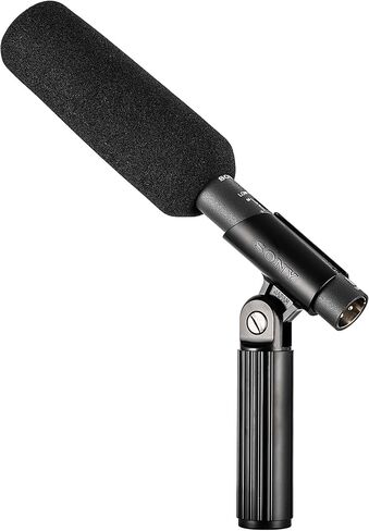 ميكروفون Sony ECM-673 صغير الحجم - ميكروفون مكثف كهربائي XLR خفيف الوزن للأفلام والبث والمقابلات والتقاط الصوت الميداني + روابط الكابلات + منظف الميكروفون + قطعة قماش من الألياف الدقيقة (متجدد) in Saudi Arabia