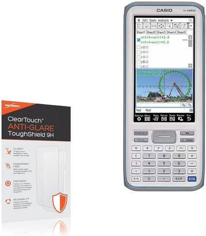 واقي شاشة BoxWave متوافق مع Casio FX-CG500 - ClearTouch مضاد للوهج ToughShield 9H (عبوتان)، واقي شاشة مرن متين مضاد للتوهج 9H in Kuwait