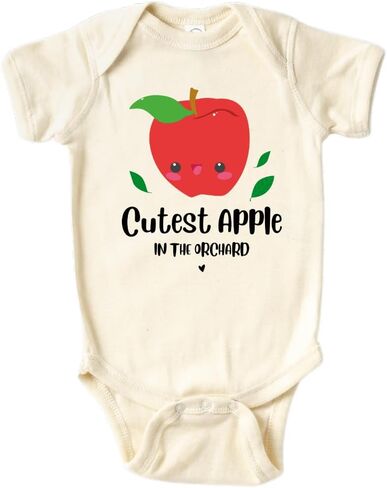 Cutest Apple in the Orchard Onesie® Funny Baby Outfit for Baby Shower Gift for Newborn 43 in Saudi Arabia