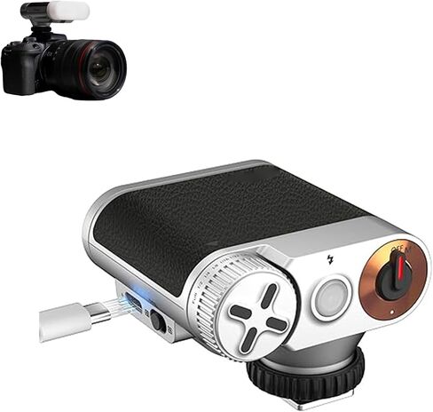 Gugxiom Retro Flash for Camera, 24W / s 0.2-1.5s Recycle Small Cam Flash with 7 Levels, S1/S2 Optical Control, GN12 On Camera Flash, Single Shoe Mount in Saudi Arabia