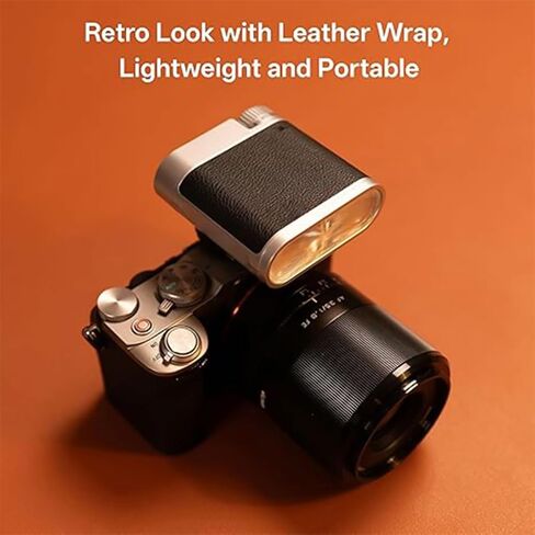 Gugxiom Retro Flash for Camera, 24W / s 0.2-1.5s Recycle Small Cam Flash with 7 Levels, S1/S2 Optical Control, GN12 On Camera Flash, Single Shoe Mount in Saudi Arabia