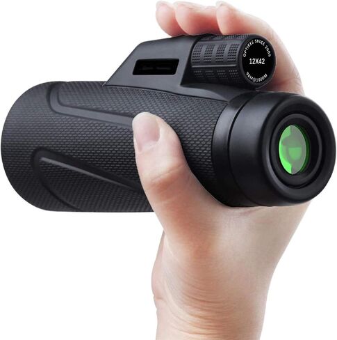 Monocular Telescope, 10x42 Monocular Telescope, High Power BAK4 Prism Lens Monocular Compact HD Life Waterproof Monocular with Smartphone Adapter and Tripod for Adult Bird Watching Outdoor in Saudi Arabia