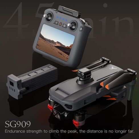 طائرة بدون طيار SJRC F22 S2+ XR مع كاميرا 4K، طائرة بدون طيار EIS، وقت طيران 40 دقيقة، نطاق نقل 6 كم، شاشة تحكم عن بعد، طائرات بدون طيار للبالغين، طائرة رباعية المراوح RC قابلة للطي (3 بطاريات) in Saudi Arabia
