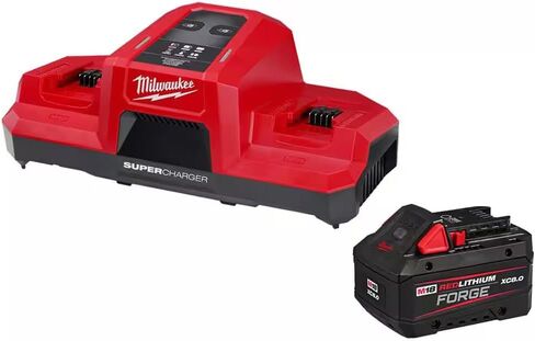 Milwaukee Electric - M18 REDLITHIUM Forge Dual Bay Super Charger with 8 in Saudi Arabia