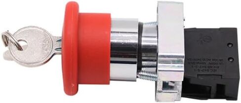 XB2BS142C Key Released 1N/C Red Emergency Stop Mushroom Push Button(1pcs) in Saudi Arabia