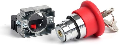XB2BS142C Key Released 1N/C Red Emergency Stop Mushroom Push Button(1pcs) in Saudi Arabia
