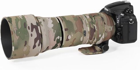 معطف مقاوم للماء مموه لعدسة مطاردة الطيور لـ Sigma 150-600mm F5-6.3 DG OS HSM غطاء حماية للعدسة الرياضية المقاومة للمطر الإصدار III (أسود ظل) in Kuwait