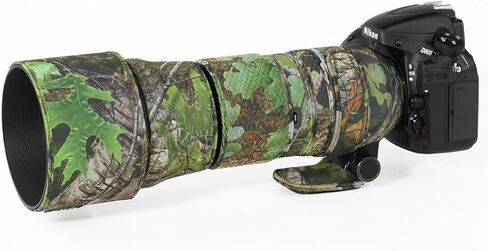 معطف مقاوم للماء مموه لعدسة مطاردة الطيور لـ Sigma 150-600mm F5-6.3 DG OS HSM غطاء حماية للعدسة الرياضية المقاومة للمطر الإصدار III (أسود ظل) in Kuwait