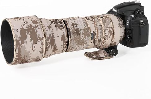 معطف مقاوم للماء مموه لعدسة مطاردة الطيور لـ Sigma 150-600mm F5-6.3 DG OS HSM غطاء حماية للعدسة الرياضية المقاومة للمطر الإصدار III (أسود ظل) in Kuwait