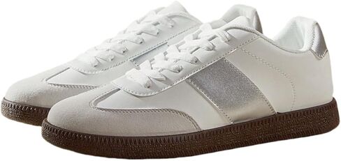Women's Fashion Sneakers Comfortable Walking Shoes Casual Lace-Up Non Slip Sneaker in Kuwait