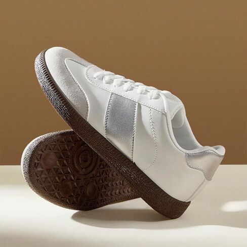 Women's Fashion Sneakers Comfortable Walking Shoes Casual Lace-Up Non Slip Sneaker in Kuwait