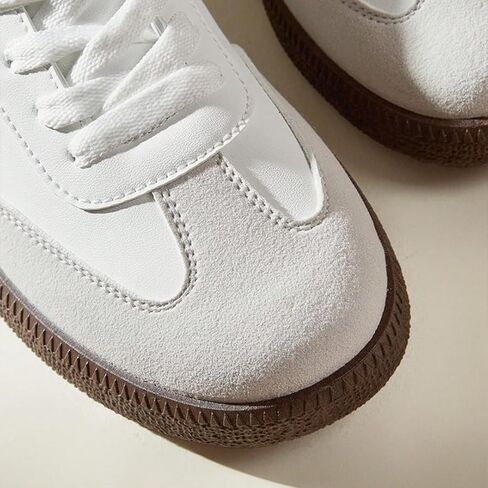 Women's Fashion Sneakers Comfortable Walking Shoes Casual Lace-Up Non Slip Sneaker in Kuwait