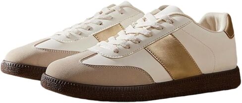 Women's Fashion Sneakers Comfortable Walking Shoes Casual Lace-Up Non Slip Sneaker in Kuwait