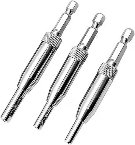3pcs Self Centering Hinge Drill Bit Set High-Speed Steel Woodworking Door Window Hinge Drill Bit Positioning Hole Opener in Saudi Arabia