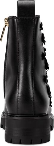 KARL LAGERFELD Women's Mela Fleur Combat Boot with Flower Embellishments in Saudi Arabia