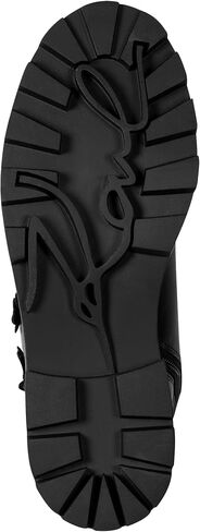KARL LAGERFELD Women's Mela Fleur Combat Boot with Flower Embellishments in Saudi Arabia