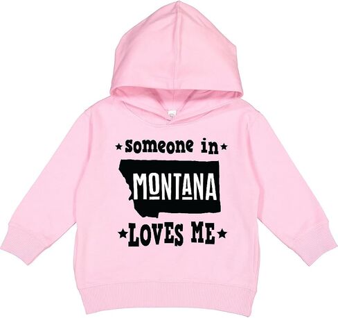 inktastic Montana Someone Loves Me Toddler Hoodie in Saudi Arabia