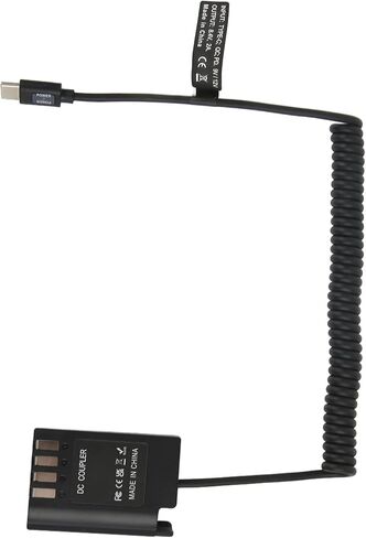 aqxreight DMW DCC17 DC Coupler Type C to DMW BLK22 Dummy Battery Power Adapter Supports QC PD for S5 DCS5 DCS5K GH5M2 GH6 Digital Camera in Saudi Arabia