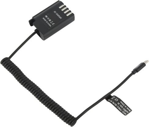 aqxreight DMW DCC17 DC Coupler Type C to DMW BLK22 Dummy Battery Power Adapter Supports QC PD for S5 DCS5 DCS5K GH5M2 GH6 Digital Camera in Saudi Arabia