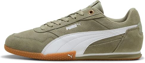 حذاء رياضي نسائي من PUMA Bella Donna SD، مقاس 6.5 B(M) US، أخضر جيشي-أبيض in Kuwait