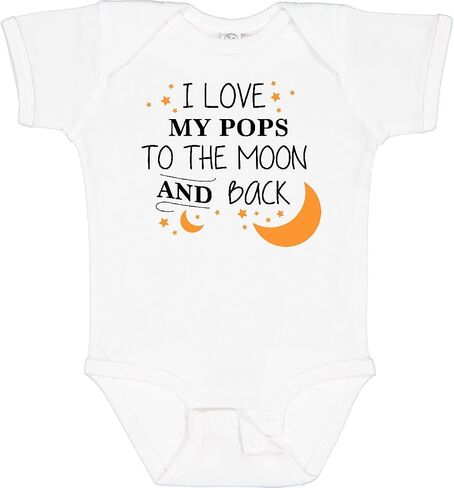 Inktastic I Love My Pops To the Moon and Back Baby Bodysuit in Saudi Arabia