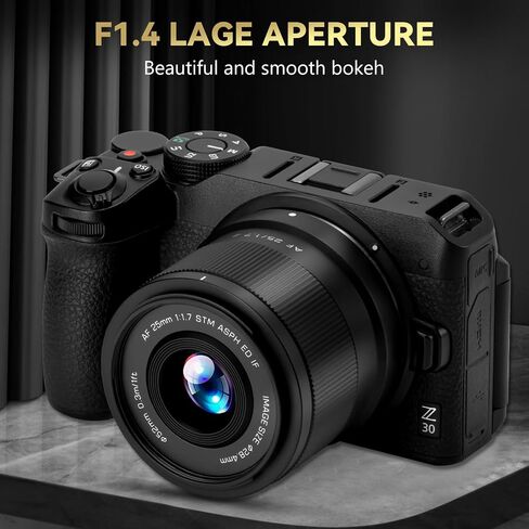 25mm f/1.7 APS-C Prime Lens for Sony E-Mount - Fast Autofocus Large Aperture Lens Compatible with Sony a6600, a6700, ZV-E10, A7C, A7II, A7III, A7RII/III/IV/V, A7SIII, FX30, FX3, A9, ZV-E1, A7CR in Saudi Arabia