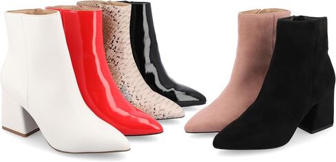 SORREN BLOCK-HEELED BOOTIES IN PATENT in Saudi Arabia