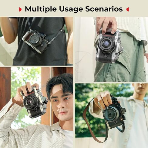 قبضة خشبية على شكل حرف L من SmallRig لكاميرا Nikon Z f مدمجة ولوحة سريعة التحرير لـ Arca وفتحة حزام المعصم، مقبض خشبي مريح مع 1/4"-20 فتحة ملولبة للحوامل الثلاثية (فضي) - 5707 in Saudi Arabia