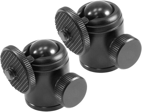 2pcs Metal Camera Tripod Ball Head Mount with Screw Rotating Swivel Ball Head for DSLR Projector Stand Compact and Versatile Photography Accessory in Saudi Arabia
