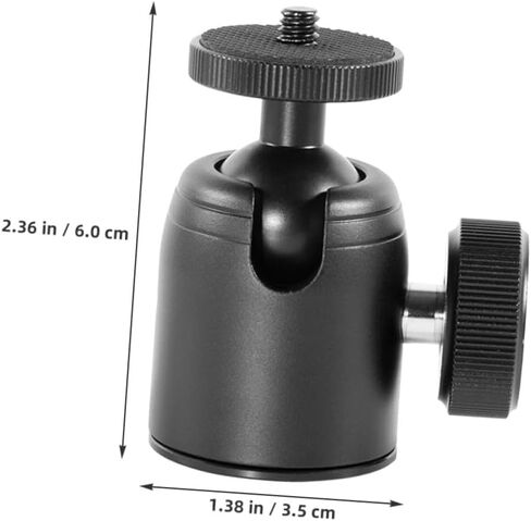 Gatuida 2pcs Metal Camera Ball Head Adapter Screw Tripod Mount Plate Rotating Compact Portable for DSLR Projectors Outdoor Photography Accessories in Saudi Arabia