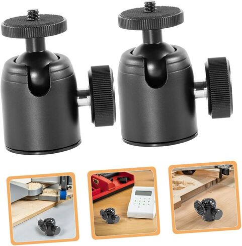 Gatuida 2pcs Metal Camera Ball Head Adapter Screw Tripod Mount Plate Rotating Compact Portable for DSLR Projectors Outdoor Photography Accessories in Saudi Arabia
