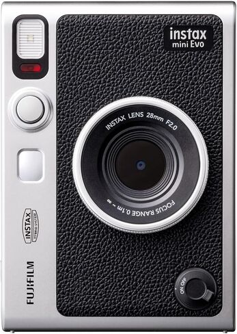 كاميرا فوجي فيلم انستاكس ميني ايفو الهجينة الفورية | حزمة سوداء مع 3 أفلام فورية من Fujifilm Instax Mini | 60 تعرضًا + قطعة قماش للتنظيف من الألياف الدقيقة (3 عناصر) in Saudi Arabia
