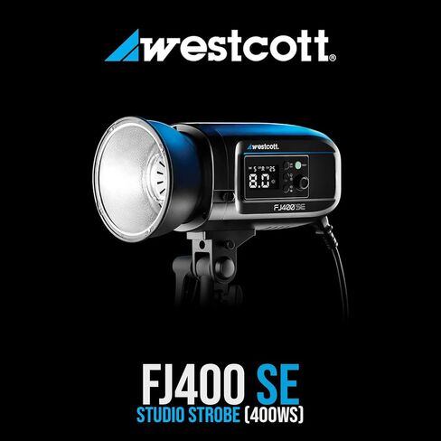 Westcott FJ400-SE Studio Strobe 400Ws Bundle with Flash Trigger, Adapter for E-Mount Cameras, Softbox, and Egg Crate Grid (4 Items) in Saudi Arabia